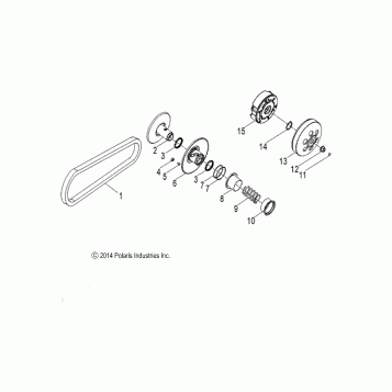 DRIVE TRAIN, CLUTCH, SECONDARY - Z19YAV17B2/B4 (49RGRCLUTCHDVN09RZR170)