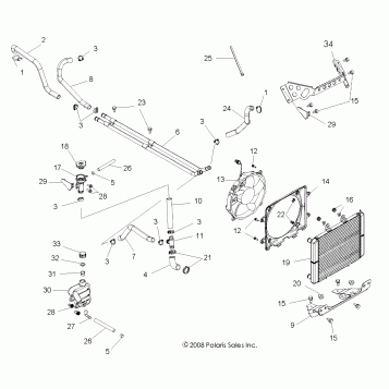 ENGINE, COOLING SYSTEM - R10VH76AB/AO/AQ/AW (49RGRCOOL09RZRS)