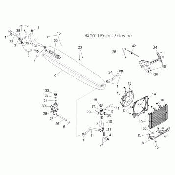 ENGINE, COOLING SYSTEM - R11XH76AW/AZ/XY76AA (49RGRCOOL11RZR4I)
