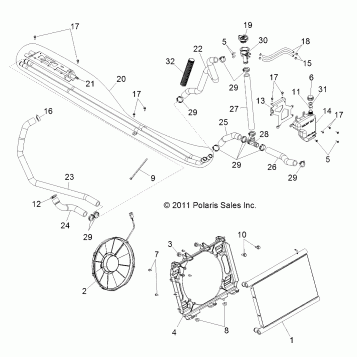ENGINE, COOLING SYSTEM - R13XT87AA/9EAK (49RGRCOOL12RZRXP4)