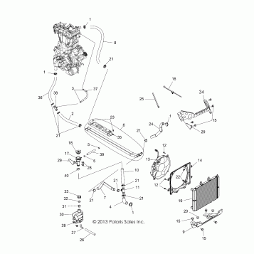 ENGINE, COOLING SYSTEM - Z14VH57AD/6EAI/6EAW (49RGRCOOL14RZR570)