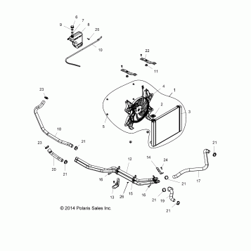 ENGINE, COOLING SYSTEM - Z15VA87 ALL OPTIONS (49RGRCOOL15Z90050)