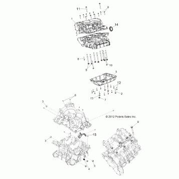 ENGINE, CRANKCASE - Z14JT87AD/9EAO/9EAOL/9EAL (49RGRCRANKCASE13RZRXP4I)