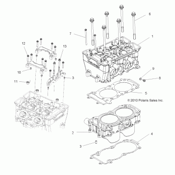 ENGINE, CYLINDER and HEAD - R12JT87AB/AD/AS/AW/9EAW (49RGRCYLINDER11RZR875)
