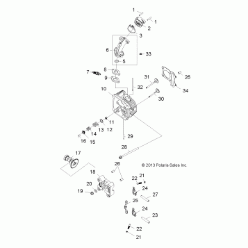 ENGINE, CYLINDER HEAD - R14VA17AA/AF (49RGRCYLINDER14RZR170)