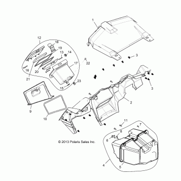 BODY, DASH AND GLOVEBOX - Z146T1EAM/EAW (49RGRDASH1410004)