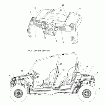 BODY, DECALS - R13XE76AD/EAI (49RGRDECAL13RZR4)