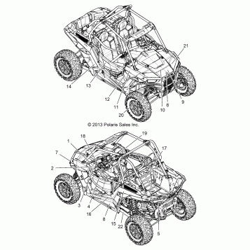 BODY, DECALS - Z14ST1EAM/EAW/EAK/EAN/EFW (49RGRDECAL14RZR1000)