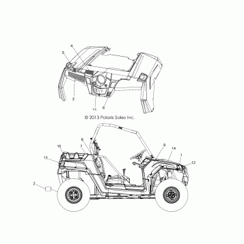 BODY, DECALS - Z14VH57AD/6EAI/6EAW (49RGRDECAL14RZR570)