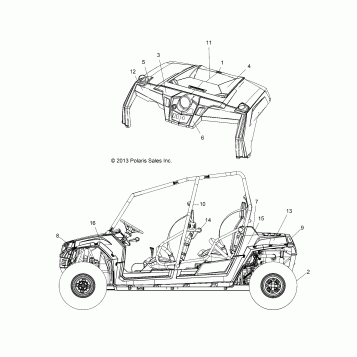 BODY, DECALS - Z14XE7EAL/X (49RGRDECAL14RZR8004)
