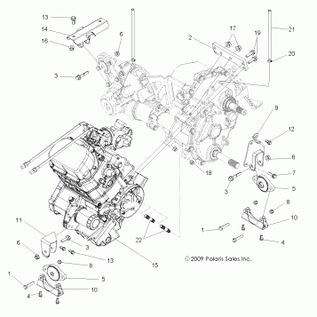 ENGINE, TRANSMISSION MOUNTING - R10VH76 ALL OPTIONS/VY76AZ (49RGRENGINEMTG10RZR)