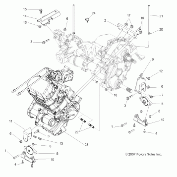 ENGINE, TRANSMISSION MOUNTING - R11XH76AW/AZ/XY76AA (49RGRENGINEMTG10RZRS4)