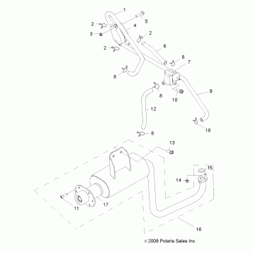ENGINE, EXHAUST - A09VA17AA/AD (49RGREXHAUST09RZR170)