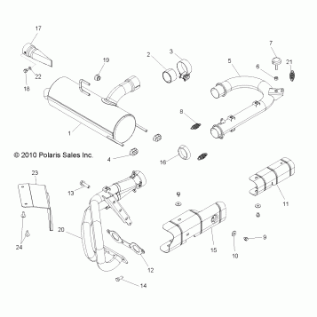 ENGINE, EXHAUST SYSTEM - R11VH76/VY76 ALL OPTIONS (49RGREXHAUST11RZR)