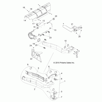 ENGINE, EXHAUST SYSTEM - R12JT87AB/AD/AS/AW/9EAW (49RGREXHAUST11RZR875)