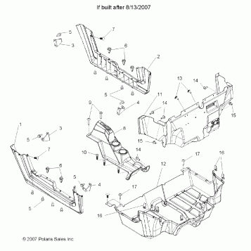 FLOOR and ROCKER PANELS (Built 8/14/07 and After) - R08VH76AD/AG (49RGRFLOOR08RZR)