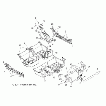 BODY, FLOOR and ROCKER PANELS - R13XT87AA/9EAK (49RGRFLOOR12RZRXP4)