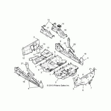 BODY, FLOOR and ROCKER PANELS - Z146T1EAM/EAW (49RGRFLOOR1410004)