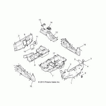 BODY, FLOOR and ROCKER PANELS - Z16VDE99AF/AM/LM/AS/M99AM (49RGRFLOOR14RZR1000)