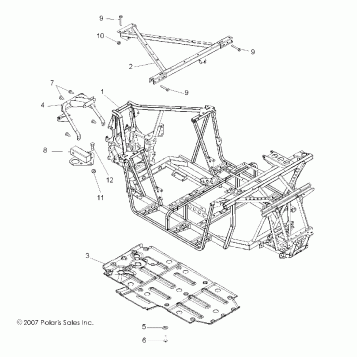 CHASSIS and MAIN FRAME - R08VH76AD/AG (49RGRFRAME08VISTA)