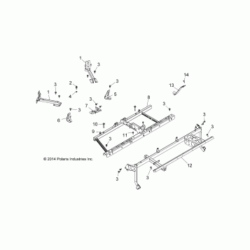 CHASSIS, MAIN FRAME MOUNTS - Z16VA87 ALL OPTIONS (49RGRFRAME15RZR900)