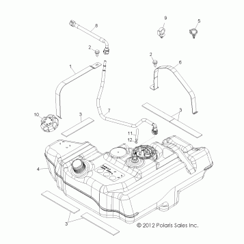BODY, FUEL TANK - R13VE76AD/AI/AW/7EAS/EAT (49RGRFUEL13RZRS)