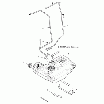 BODY, FUEL TANK - Z16VDE99AF/AM/LM/AS/M99AM (49RGRFUEL14RZR1000)