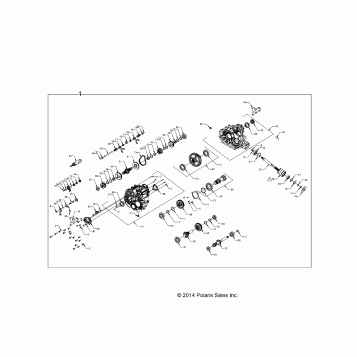 DRIVE TRAIN, MAIN GEARCASE INTERNALS - Z15VAA87AJ/AC (49RGRGEARCASE1333064)