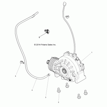 DRIVE TRAIN, FRONT GEARCASE MOUNTING - Z16VA87 ALL OPTIONS (49RGRGEARCASEMTG15RZR900)