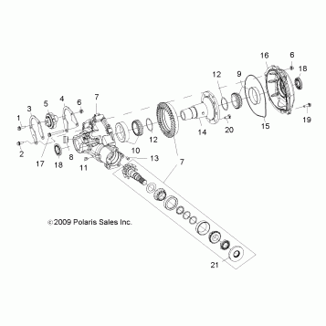 DRIVE TRAIN, GEARCASE, CARRIER, INTL COMP (BUILT 10/15/08 AND BEFORE) - R09VH76 ALL OPTIONS (49RGRGEARCASERR09RZRB)