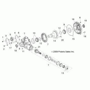 DRIVE TRAIN, GEARCASE, CARRIER, INTERNALS - R10VH76 ALL OPTIONS/VY76AZ (49RGRGEARCASERR10RZRS)