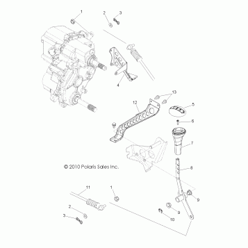 DRIVE TRAIN, GEAR SELECTOR - R12VE76AB/AD/AE/AJ/AO (49RGRGEARSELECT11RZRS)