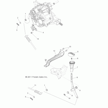 DRIVE TRAIN, GEAR SELECTOR - Z16VHA57A2/EAK/AS (49ATVGEARSELECT12RZR570)