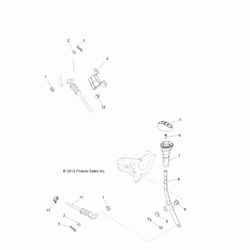 DRIVE TRAIN, GEAR SELECTOR - R13XT87AA/9EAK (49RGRGEARSELECT13RZRXP4)
