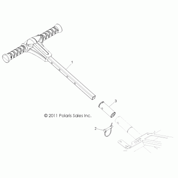 BODY, GRAB BAR, PASSENGER - R12JT87AB/AD/AS/AW/9EAW (49RGRGRABBAR12RZRXP900)