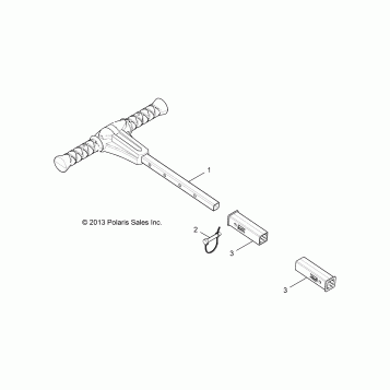 BODY, GRAB BAR, PASSENGER - Z15VA87 ALL OPTIONS (49RGRGRABBAR14RZR1000)