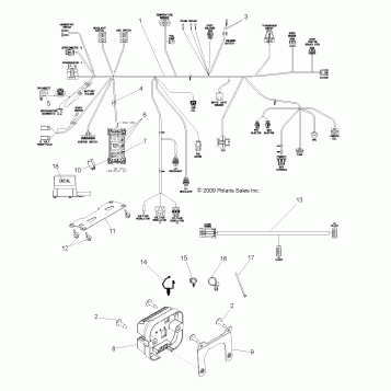 ELECTRICAL, WIRE HARNESS - R10VH76 ALL OPTIONS (49RGRHARNESS10RZR)