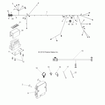 ELECTRICAL, WIRE HARNESS - R11XH76AW/AZ (49RGRHARNESS11RZR4)