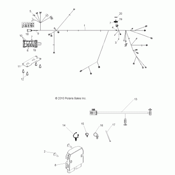ELECTRICAL, WIRE HARNESS - R11VE76AC/AD/AT/AW/AZ (49RGRHARNESS11RZRS)