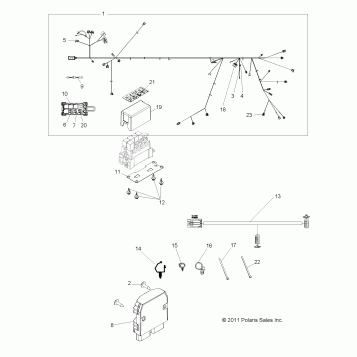 ELECTRICAL, WIRE HARNESS - R13XE76AD (49RGRHARNESS12RZR4)