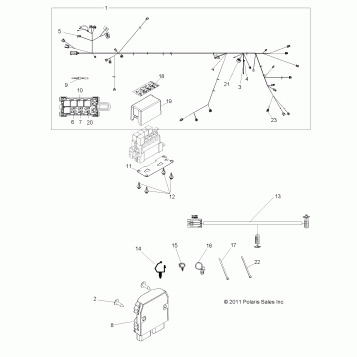ELECTRICAL, WIRE HARNESS - Z14XE7EAL/X (49RGRHARNESS12RZR4EPS)
