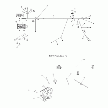 ELECTRICAL, WIRE HARNESS - R12VE76AB/AD/AE/AJ/AO (49RGRHARNESS12RZRS)
