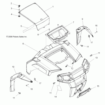 BODY, HOOD and FRONT BODY WORK - R09VH76AX (49RGRHOOD09RZRS)
