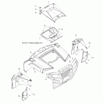 BODY, HOOD and FRONT BODY WORK - R12JT87AB/AD/AS/AW/9EAW (49RGRHOOD12RZRXP900)