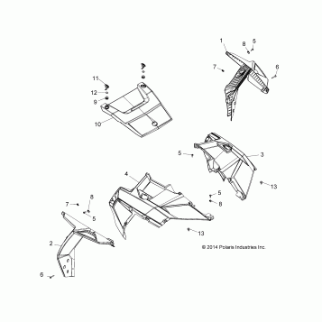 BODY, HOOD AND FRONT BODY WORK - Z16VCE87AB/AR/AE/AS (49RGRHOOD15RZR900)