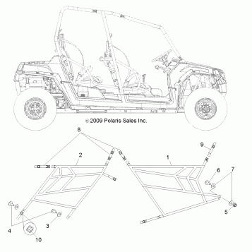 BODY, SIDE NETS - R11XH76AW/AZ/XY76AA (49RGRNETS10RZRS4)