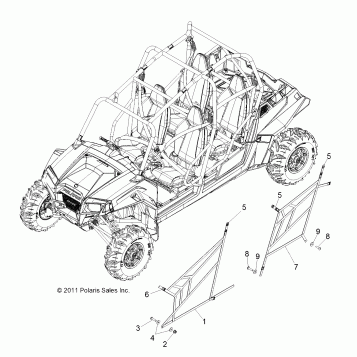 BODY, SIDE NETS - R13XT87AA/9EAK (49RGRNETS12RZRXP4)