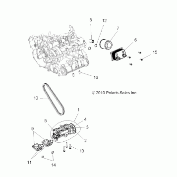 ENGINE, OIL PUMP and OIL COOLER - R12JT87AB/AD/AS/AW/9EAW (49RGROILPUMP11RZR875)