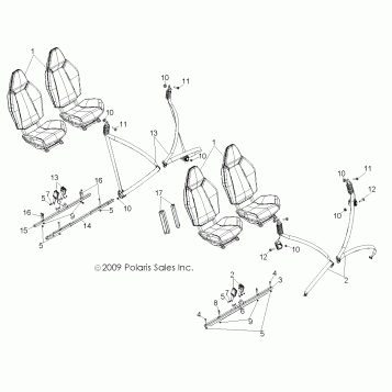 BODY, SEAT MOUNTING and BELTS - R10XH76AA (49RGRSEATMTG10RZRS4)