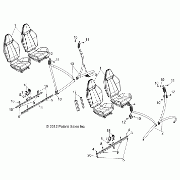 BODY, SEAT MOUNTING and BELTS - R13XE76AD/EAI (49RGRSEATMTG13RZR4)